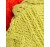 Шапка подростковая цвет. салатовый с текстильным помпоном 